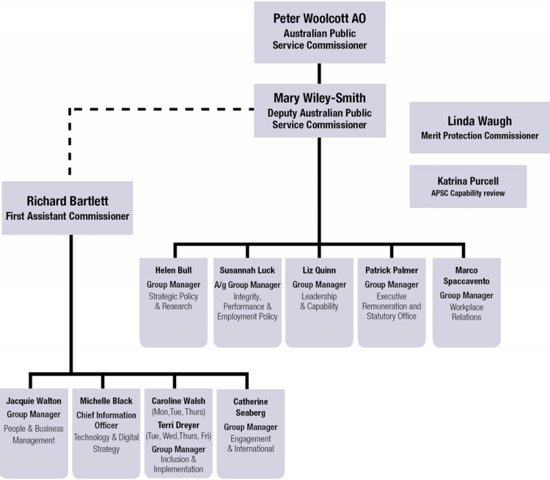 Figure 2: Organisational structure at 30 June 2019