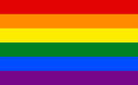 A rainbow flag