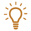 An illustration of a lightbulb lighting up