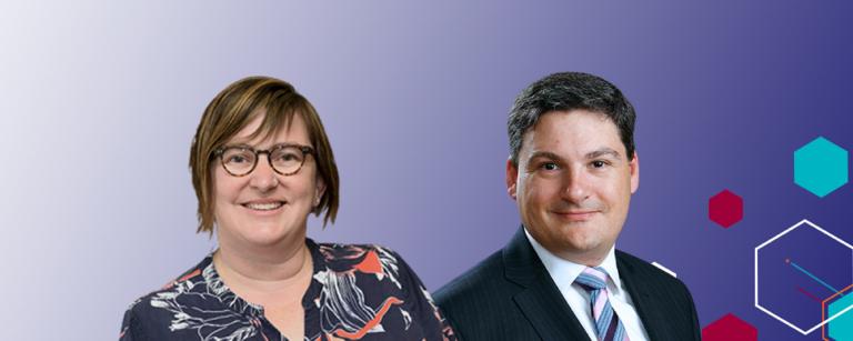 Clare McLaughlin, General Manager, National Health and Medical Research Council and Raphael Arndt, Chief Executive Officer at Future Fund