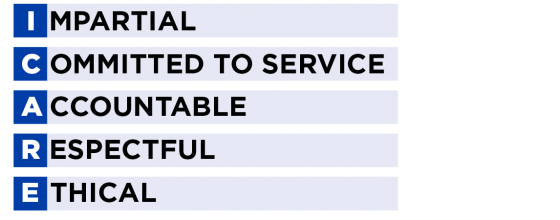 Figure 5 presents the APS Values. These values are impartial, committed to service, accountable, respectful, ethical.