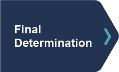 Final determination