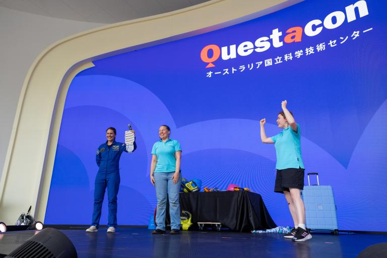 A photograph of Questacon’s Science Circus at the World Expo 2025 in Osaka, Kansai, Japan. 