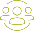 Icon of three people