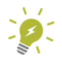 icon of a light bulb
