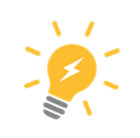 Icon of a light bulb