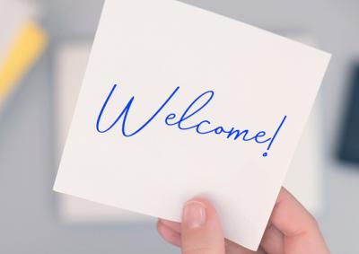 Welcome card
