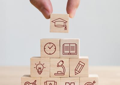 Stack of wooden blocks