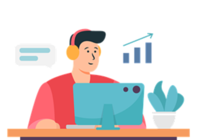 Cartoon office worker