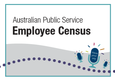 The words Australian Public Service Employee Census on a white background