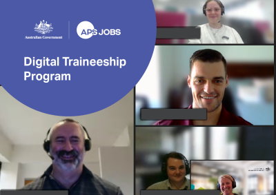 Digital traineeship program, Image of online participants in a meeting