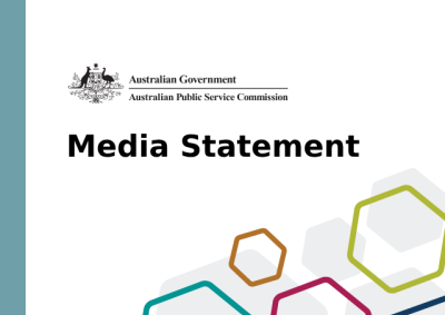 Australian Public Service Commission logo, Media Statement