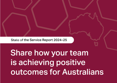 State of the service report 24-25, share how your team is achieving positive outcomes for Australians