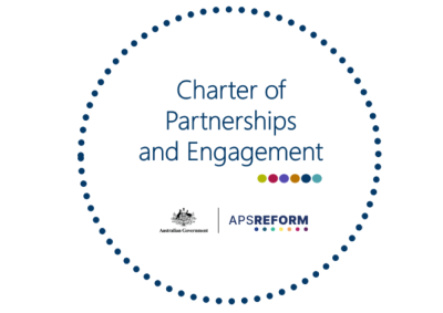 Charter of partnerships and engagement, Australian Government crest, APS Reform