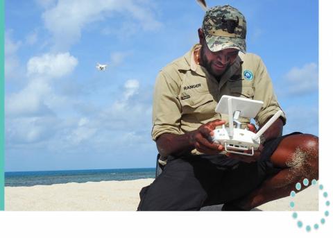 Kebay Tamu (Photographer). Torres Strait Regional Authority Ranger.