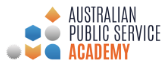 The logo for the Australian Public Service Academy 