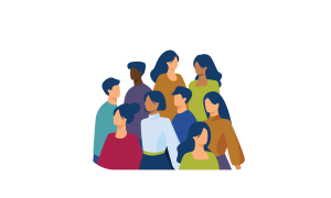 Diverse group of employees