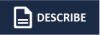 The word describe written in white on a deep blue, almost black background